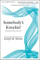 Somebody's Knockin' SATB choral sheet music cover